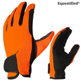 Children Riding Gloves - Neon Collection in Orange