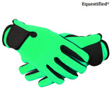 Children Riding Gloves - Neon Collection in Green