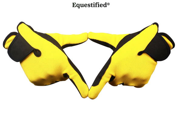 Children Riding Gloves - Neon Collection in Yellow