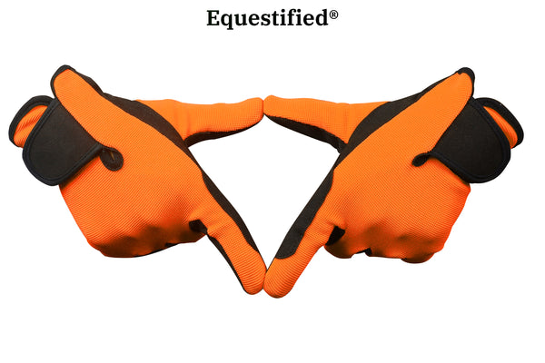 Children Riding Gloves - Neon Collection in Orange