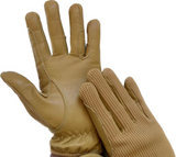 Gents Riding Gloves - Cotton Leather in Beige