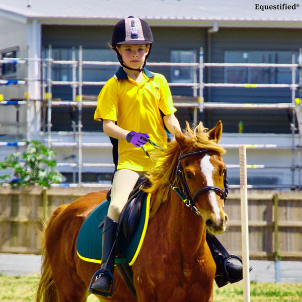 Children Riding Gloves - Neon Collection in Purple