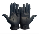 Ladies Riding Gloves - All Leather in Black