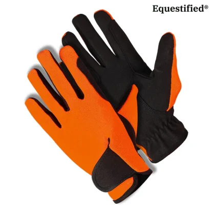 Children Riding Gloves - Neon Collection in Orange