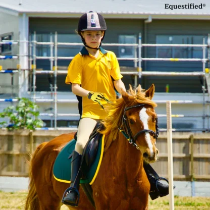 Children Riding Gloves - Neon Collection in Yellow - Image 3