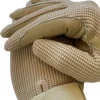 Ladies Riding Gloves - Cotton Leather in Beige - Image 5