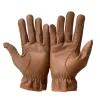 Gents Riding Gloves - All Leather in Tan - Image 3